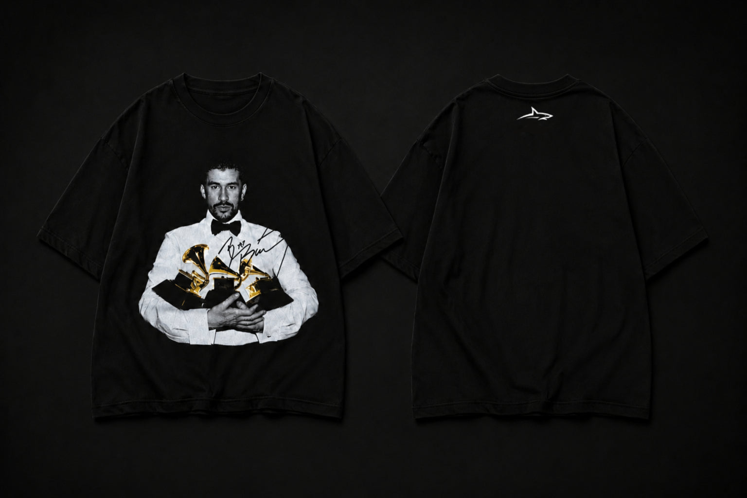 Remera Bad Bunny Oversize Negra
