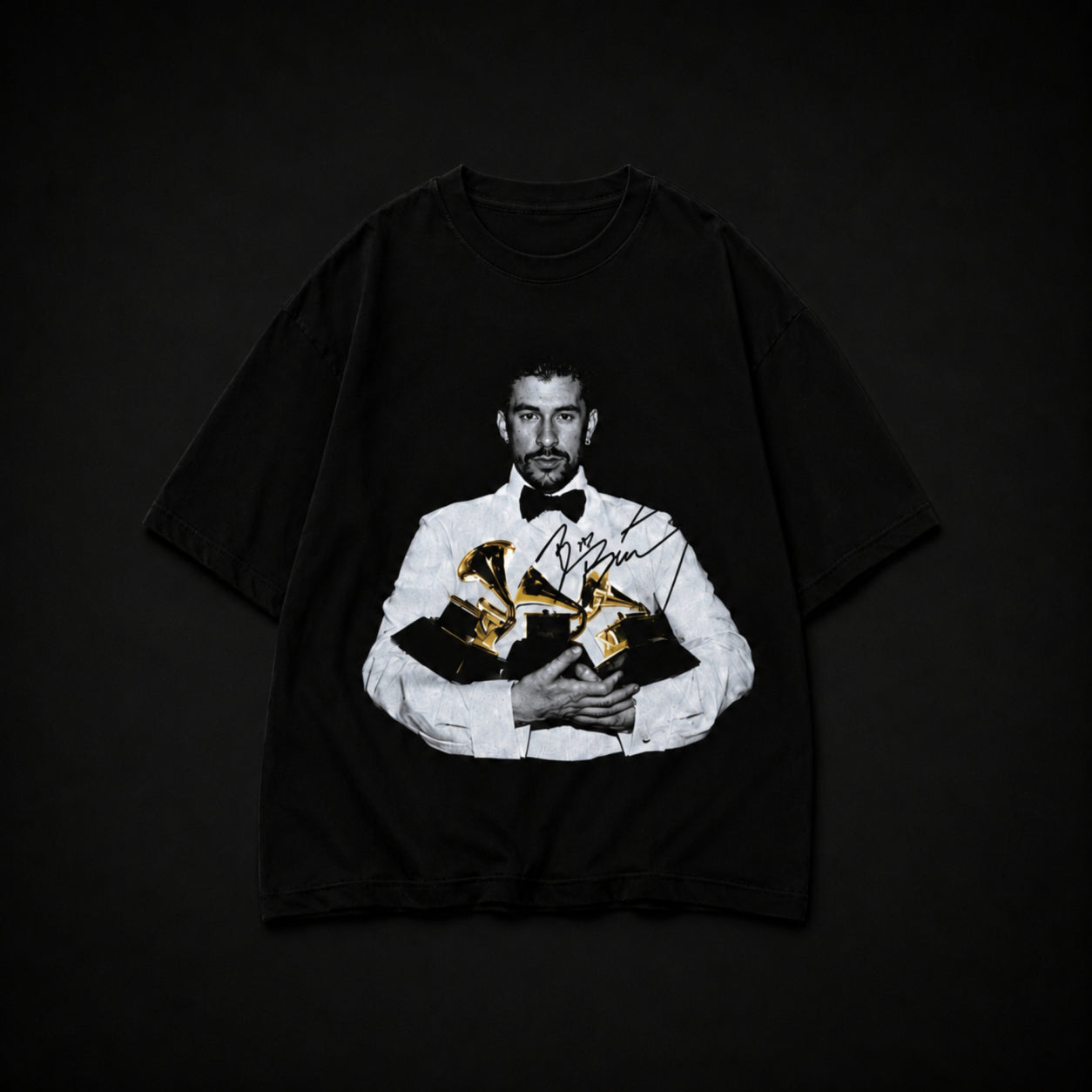 Remera Bad Bunny Oversize Negra