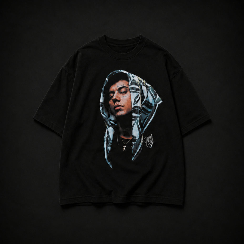 Remera Duki Oversize Negra