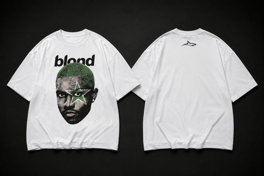 Remera Frank Ocean Oversize Blanca