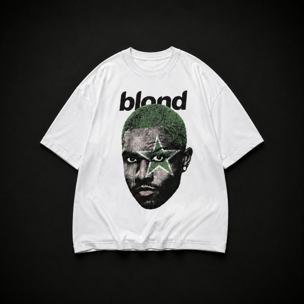 Remera Frank Ocean Oversize Blanca