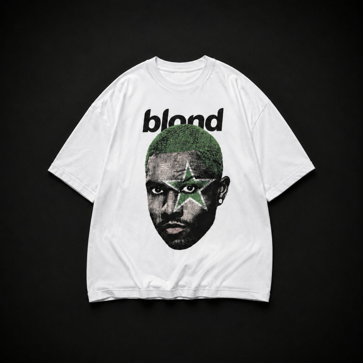 Remera Frank Ocean Oversize Blanca